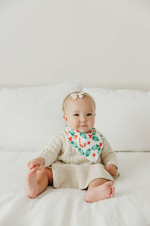 Holiday Bandana Bib Set 2pk - Holly/Plaid