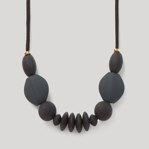 Charcoal Signature Teething Necklace - 32"