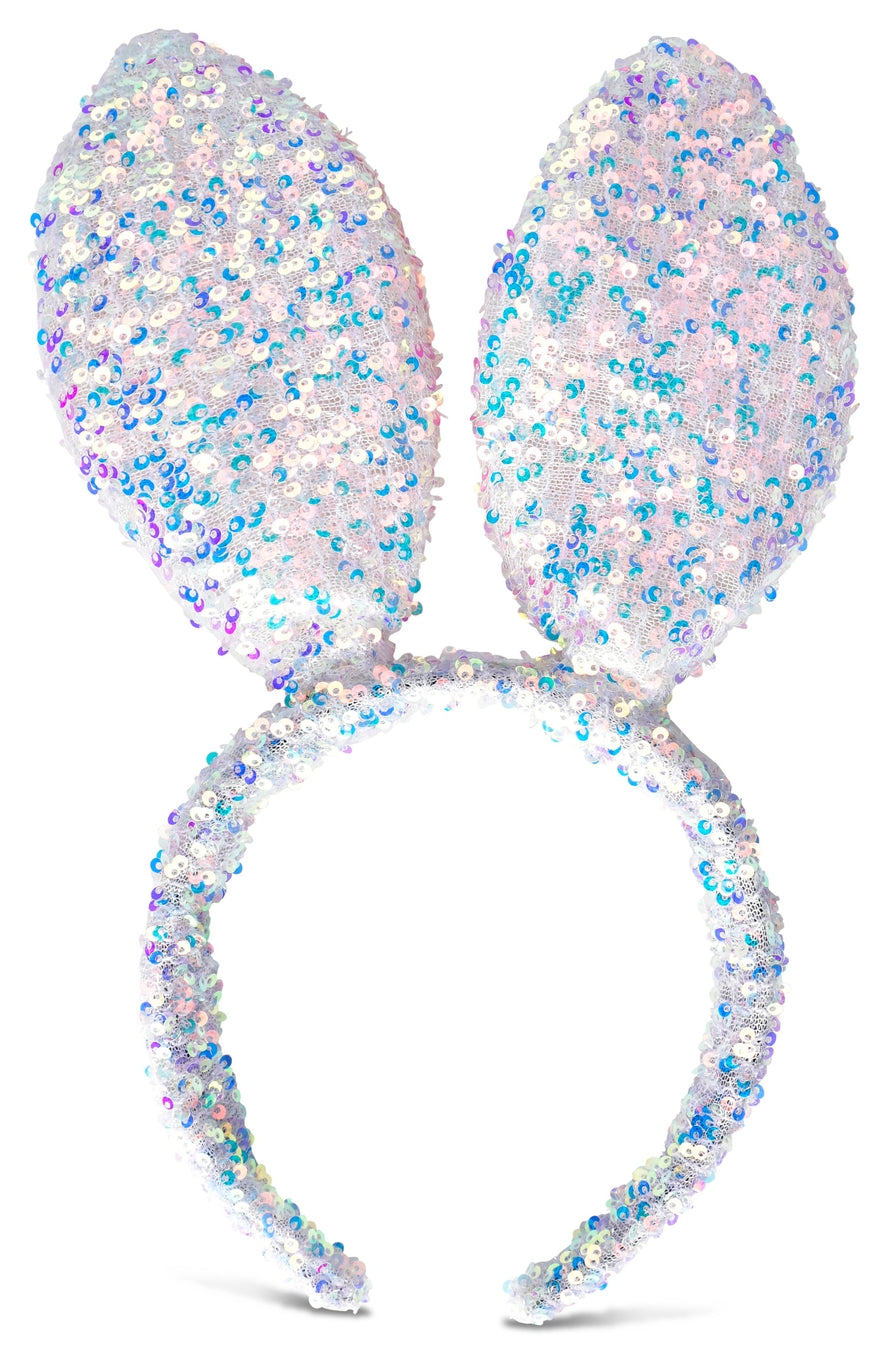 Sequin Bunny Ears Headband