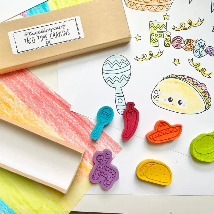 Taco Time Crayons Gift Box