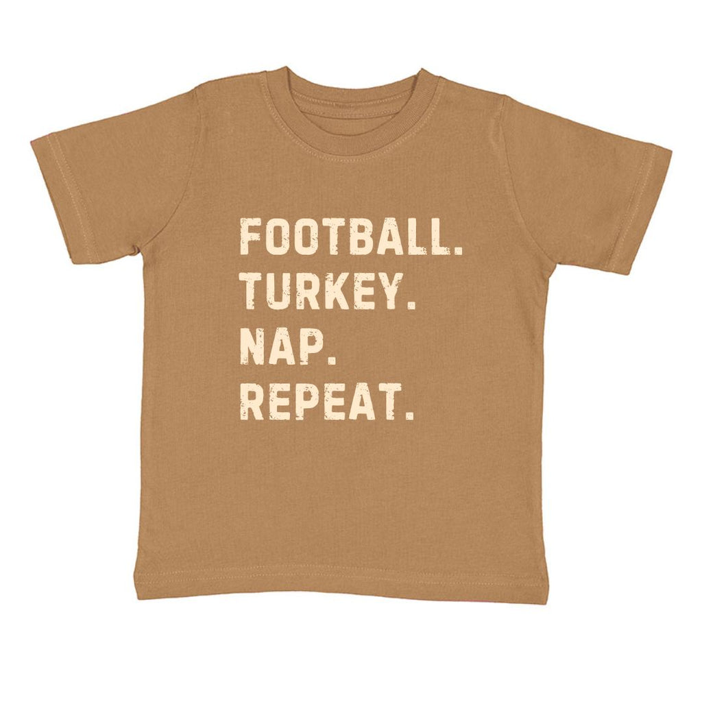 Football Turkey Nap Repeat T-Shirt