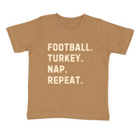 Football Turkey Nap Repeat T-Shirt