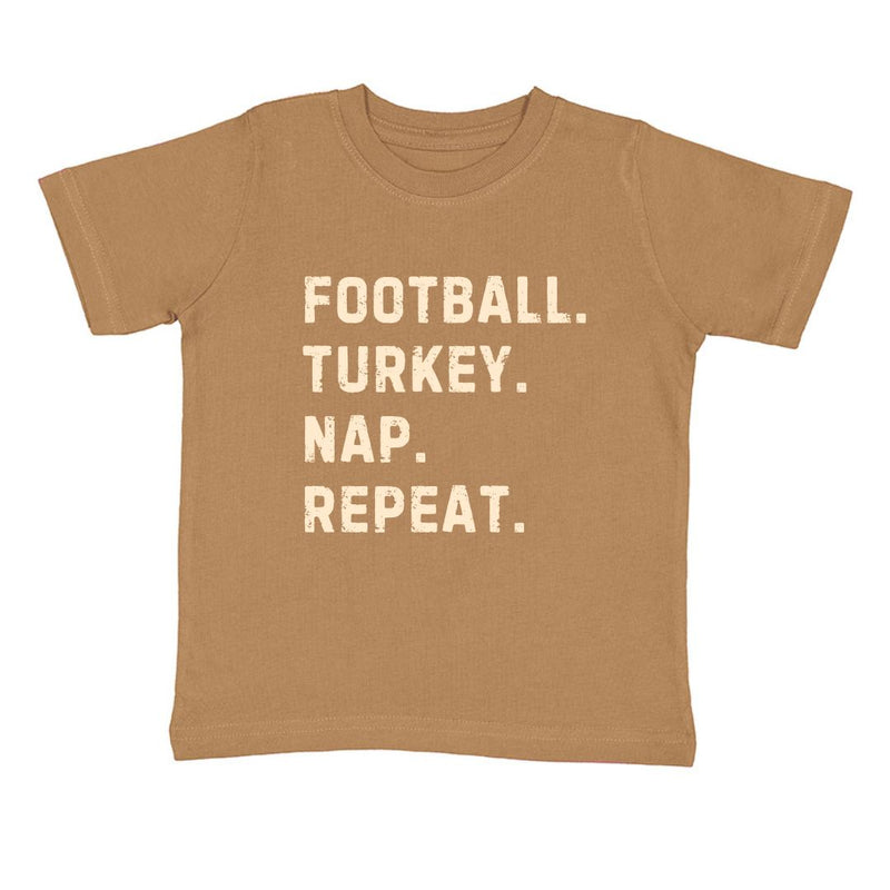 Football Turkey Nap Repeat T-Shirt