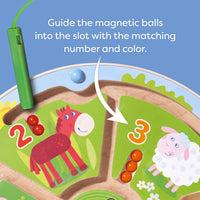 Number Maze Magnetic Game
