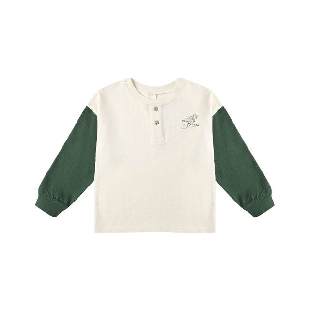 Relaxed Long Sleeve Henley - Chase Your Dreams