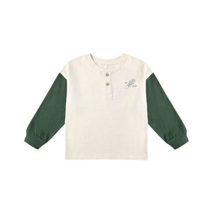 Relaxed Long Sleeve Henley - Chase Your Dreams