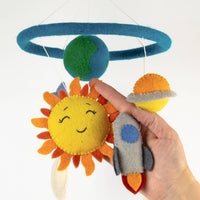 Planets and Space - Felt Baby Mobile