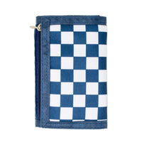 Checkered Boy Wallet - Blue