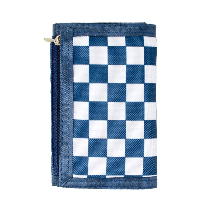 Checkered Boy Wallet - Blue
