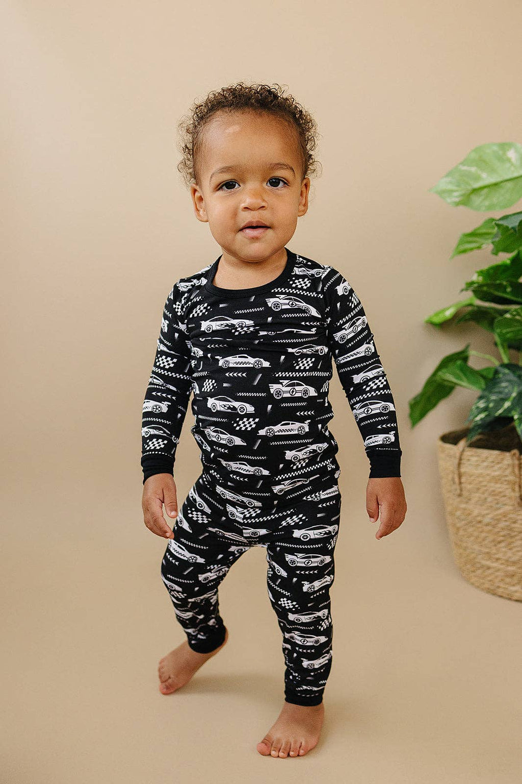 Bamboo Two Piece PJ Set - Race Cars