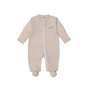 Forest Fanfare Tan Stripe Footie