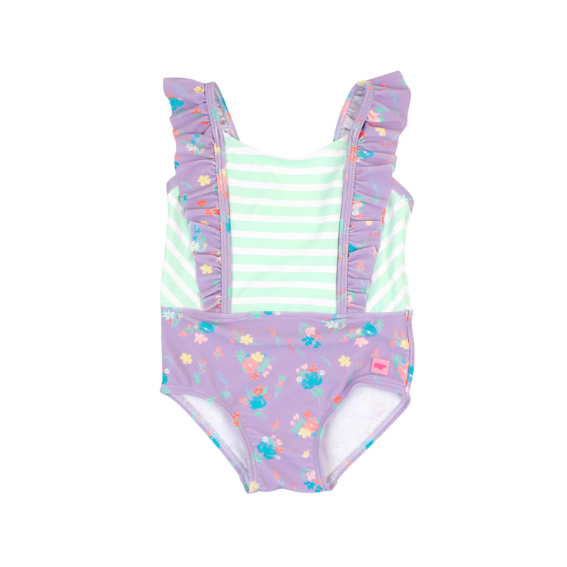 Purple Garden - Pinafore One Piece