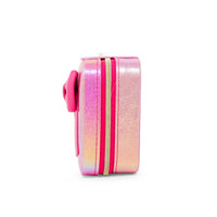 Shiny Jumbo Bow Jewelry Box - Hot Pink