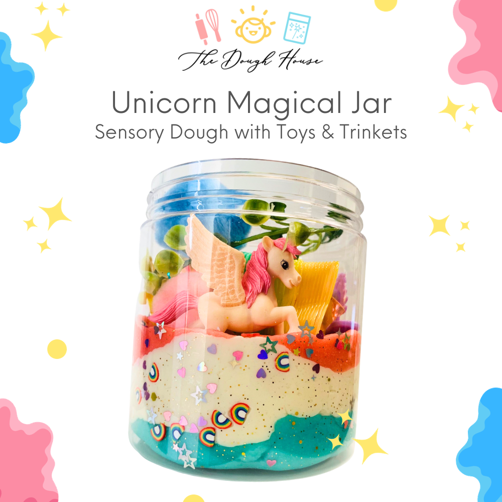 Super Size Unicorn Magical Dough Jars