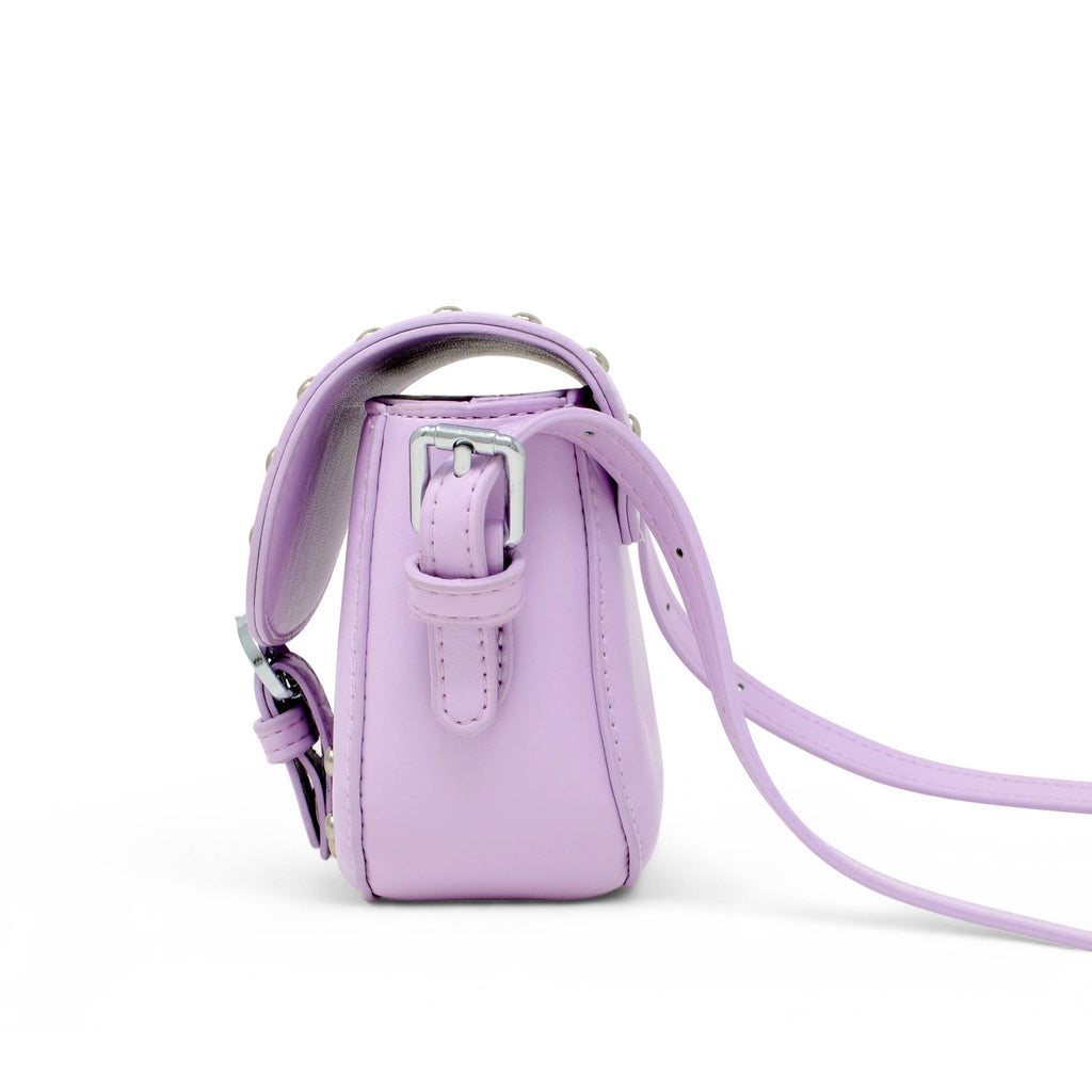 Saddle Stud Kids Handbag: Purple