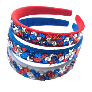 Patriotic Velvet Sequin Headband
