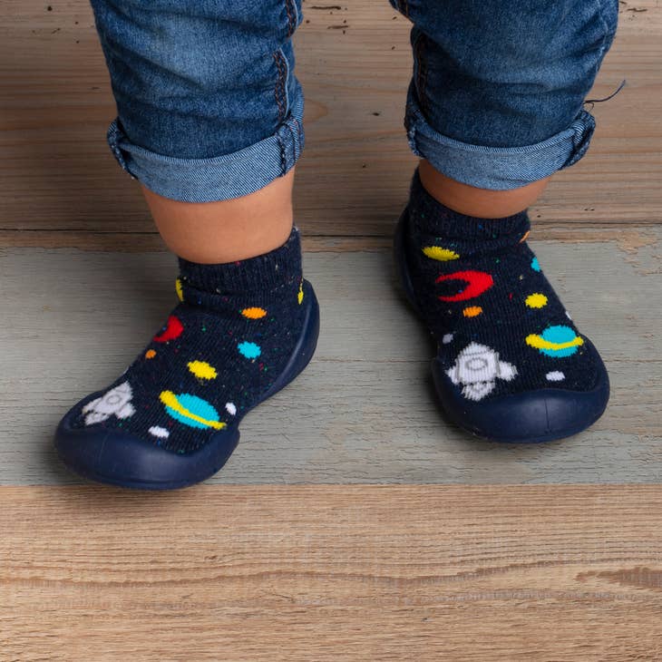 Komuello first walker baby sock shoes - Galaxy