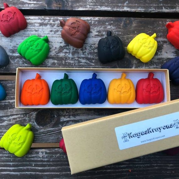 Halloween Pumpkin Crayons Gift Box