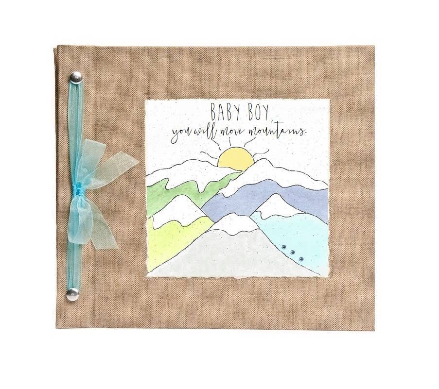 Mountains Boy Baby Memory Book