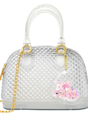 Jelly Bead Bowling Bag - Clear