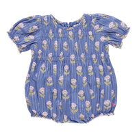 Baby Girls Waverly Bubble - Periwinkle Bud