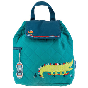 Quilted Backpack - Alligator