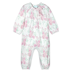 Emma Pink Bow Romper