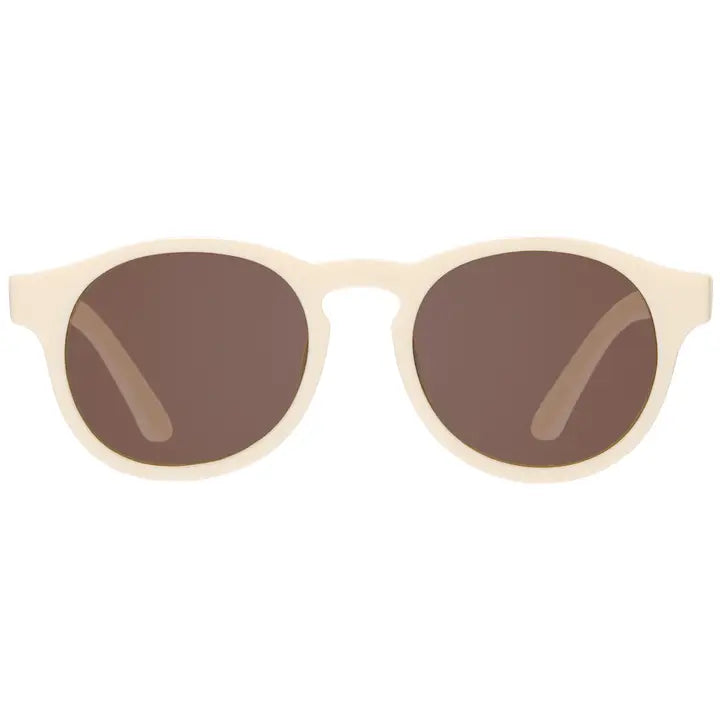 Keyhole Sunglasses - Sweet Cream - Amber Lenses