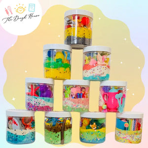 Super Size Unicorn Magical Dough Jars