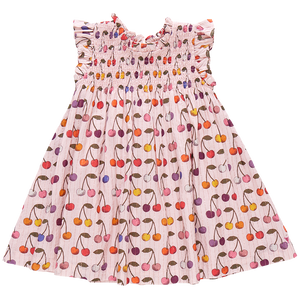 Girls Stevie Dress - Cloud Pink Cherry