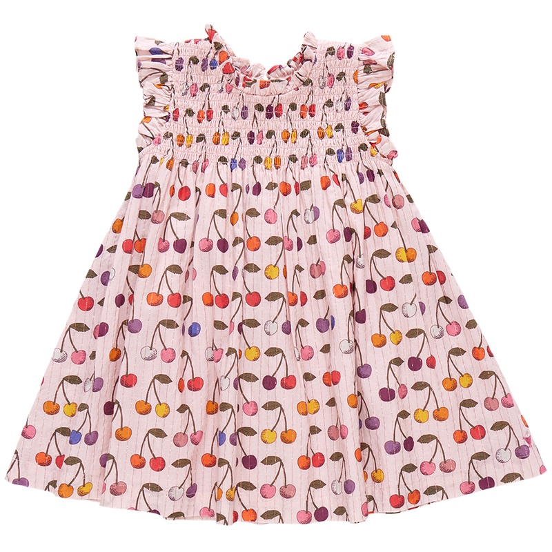 Girls Stevie Dress - Cloud Pink Cherry