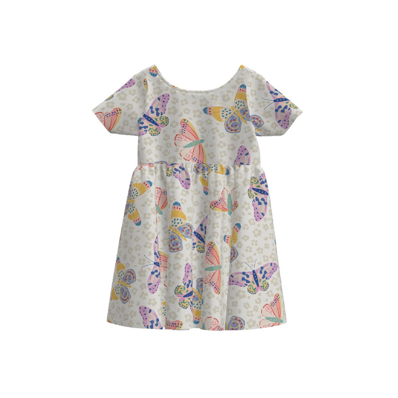 Twist Back Ballet Dress - Jaguar Spot Butterflies