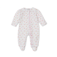 Rainbows Abloom Ruffle Zip Footie