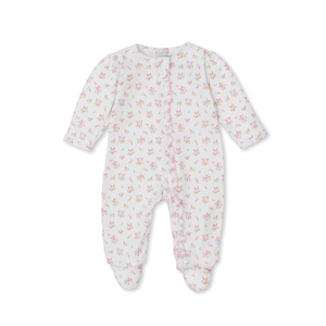 Rainbows Abloom Ruffle Zip Footie