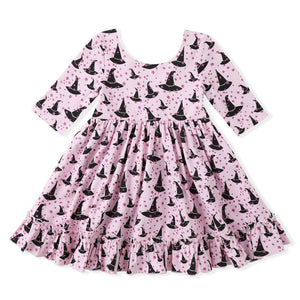 Witch Hat Glitter Twirl Dress