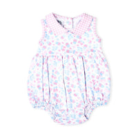 Sweet Strawberries Pink Collared S/L Bubble