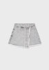 Grey Denim Culotte Skort