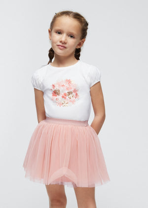 Peach Tulle Skirt