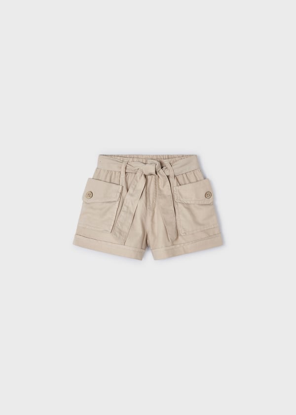 Khaki Paperbag Shorts