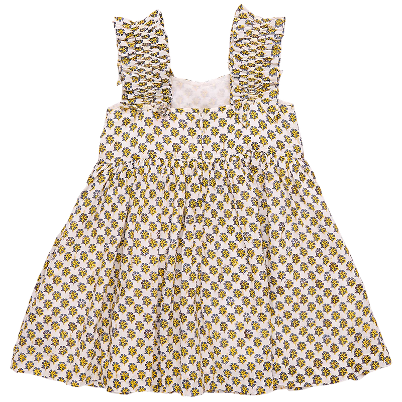 Via Dress - Yellow Lisbon Ditsy