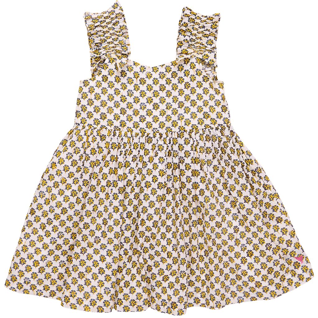 Via Dress - Yellow Lisbon Ditsy