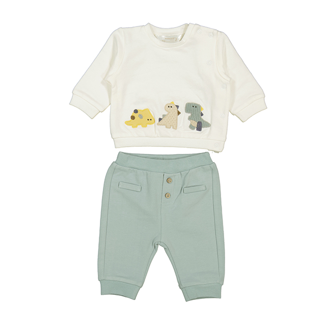 Dino Applique LS Top & Sage Pants
