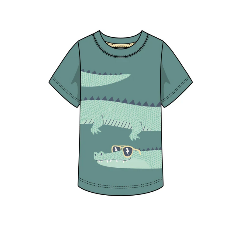 Alligator Top - Teal