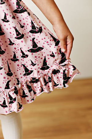 Witch Hat Glitter Twirl Dress