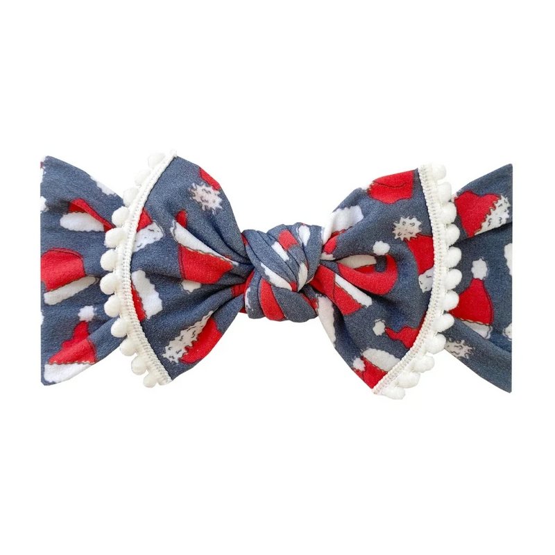 Pom Trimmed Knot - Ho Ho Bow