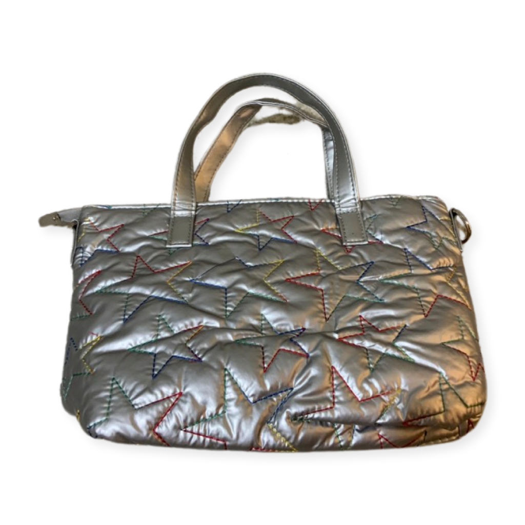 Metallic Rainbow Star Puffed Purse