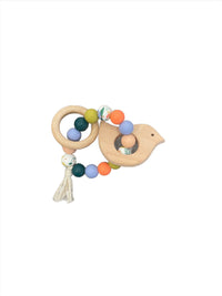 Silicone & Wood Baby Teether