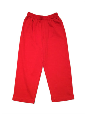 Luigi Jersey Knit Pants - Deep Red