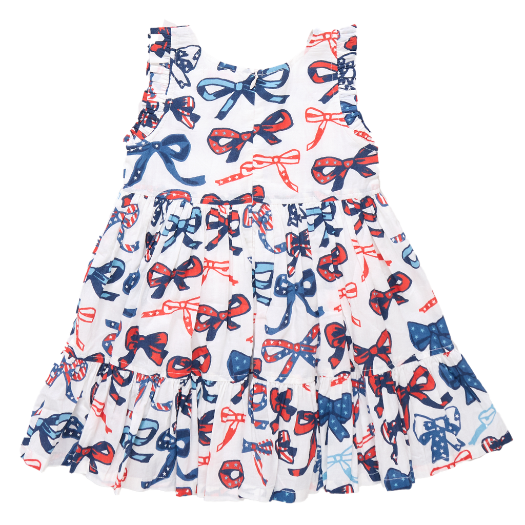 Kelsey Dress - Red White & Bows
