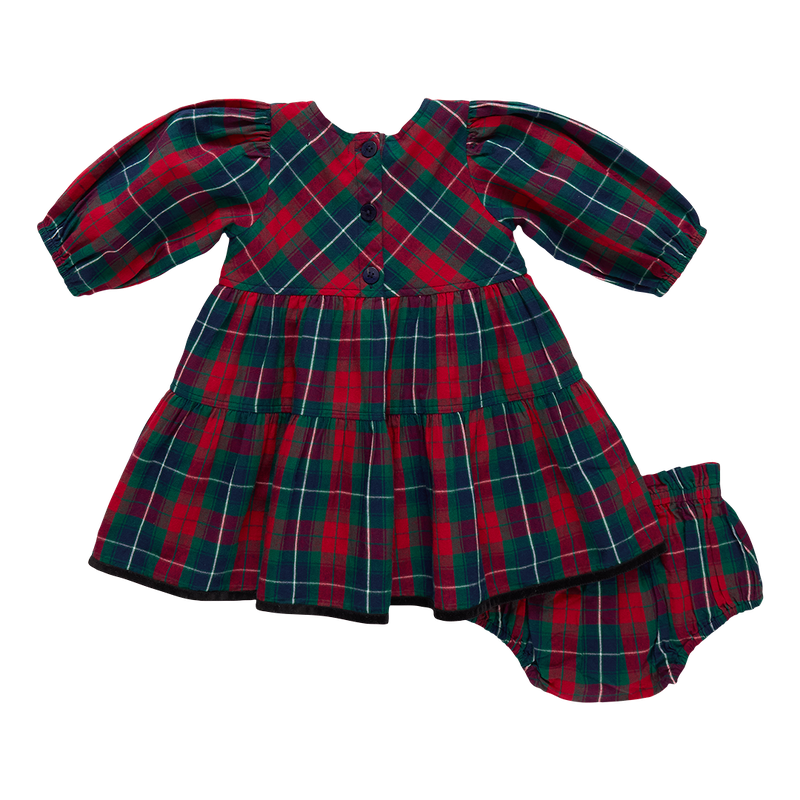Maribelle Dress - Red Tartan